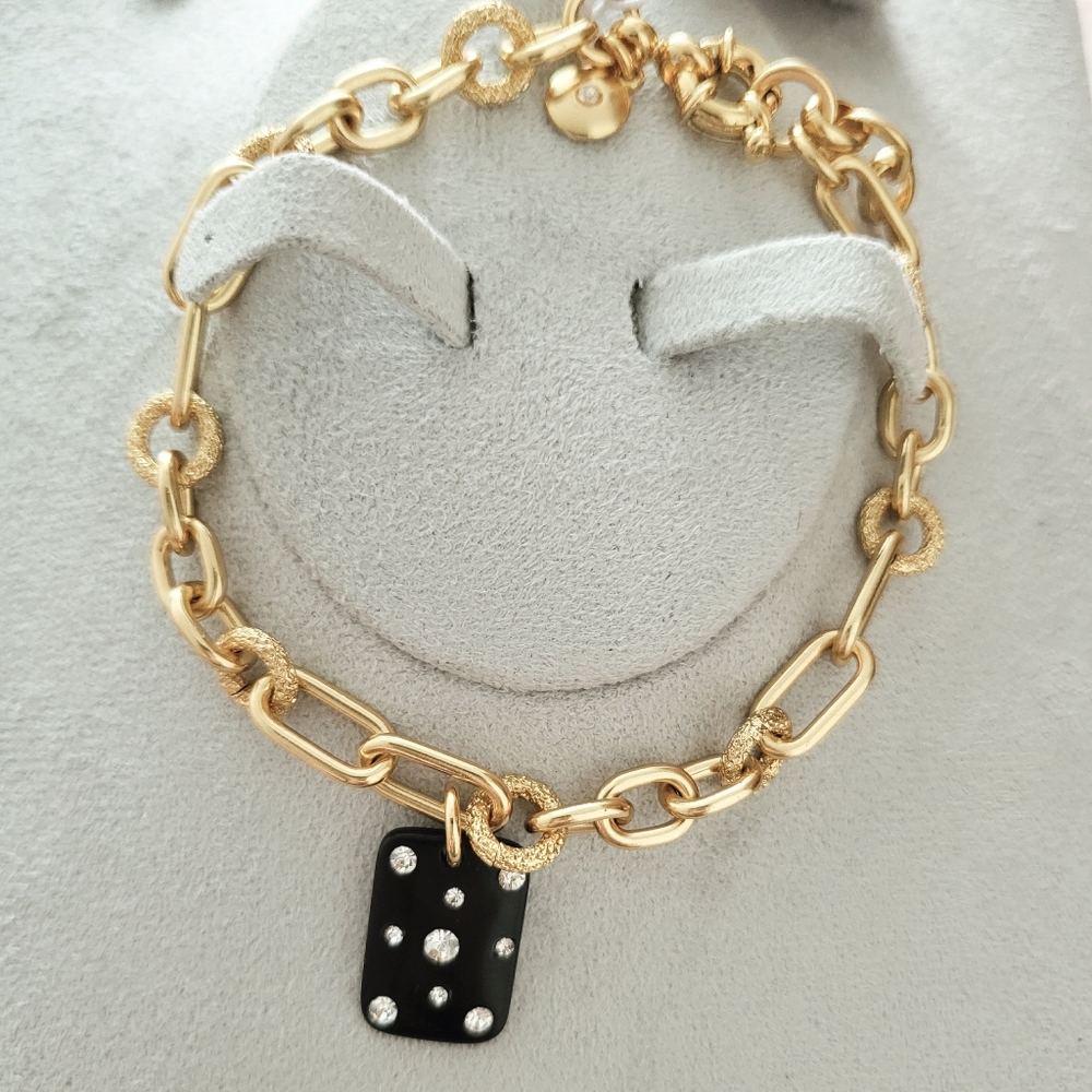 J CREW Sparkle Dominion Chain Bracelet